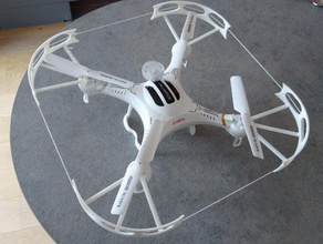 protecção da lâmina drone quadcopter r c veículos de guarda proteção quadrotor 3d print model - Mito3D