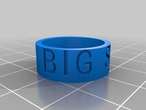 big sis anel anéis personalizado 3d print model - Mito3D