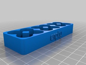 cr123a 12 battery holder empty containers customized 3d print model - Mito3D