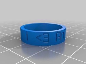 &lt3 animalab les anneaux personnalisé 3d print model - Mito3D
