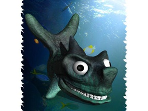 mutlu köpekbalığı hayvanlar havalı modelleri ev ofis köpekbalıkları 3d print model - Mito3D