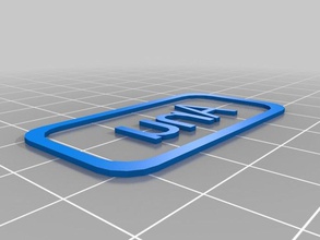 mon personnalisés custiomizable nom de la balise des signes logos 3d print model - Mito3D