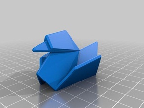 lydia ist die origami-Ente Skulpturen kundengebundene 3d print model - Mito3D