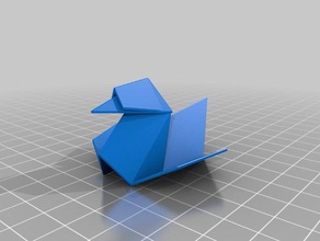 mon origami de canard sculptures personnalisé 3d print model - Mito3D