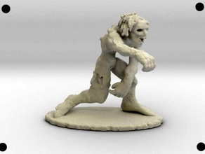 52mm zombie marche jouets & jeux donjons dragons wargame wargaming warhammer 3d print model - Mito3D