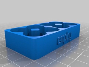 18650 battery holder 8 empty containers customized 3d print model - Mito3D