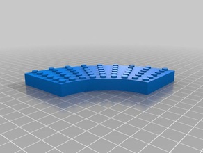 özel kavisli lego tuğla inşaat oyuncaklar özelleştirilmiş 3d print model - Mito3D