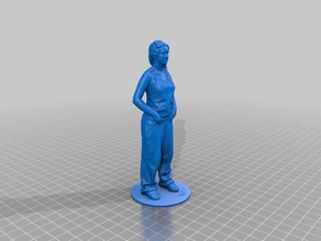 personnage debout lucy personnes corps le buste visage la femelle figure figurine jeune fille tête de l'homme kinect meshmixer netfabb personne reconstructme torse femme 3d print model - Mito3D