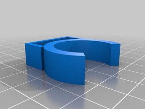 pole cable clip definitivo organization customized 3d print model - Mito3D