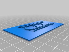 meine individuelle Visitenkarte office kundengebundene 3d print model - Mito3D