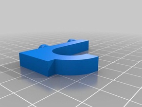 supported round hook customized 3d print model - Mito3D