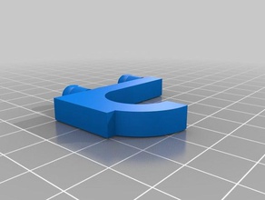 supported round hook2 organization customized 3d print model - Mito3D