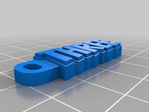 keychain three organization customized 3d print model - Mito3D