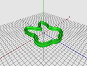 coelhinho da páscoa cortador de cookie outros 3d print model - Mito3D