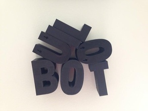 duvara monte mektuplar işaretler logoları alfabe tasarım İngilizce yazın tipografi kelimeler 3d print model - Mito3D