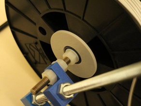 personalizable compacto soporte de bobina cojinete Impresora 3d las piezas personalizador filamento la cola montaje carrete rodillos rodamiento 3d print model - Mito3D