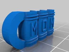 mom Schlüsselanhänger kundengebundene 3d print model - Mito3D