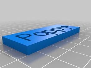 my dog tag poppy keychains customized 3d print model - Mito3D