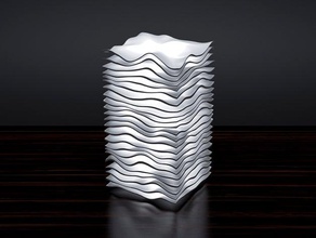 de onda la lámpara 1 decoración casa los hogares 3d print model - Mito3D