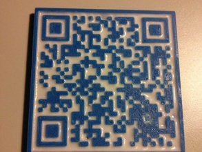 qr code stamp bitcoin address 2d art 3d print model - Mito3D