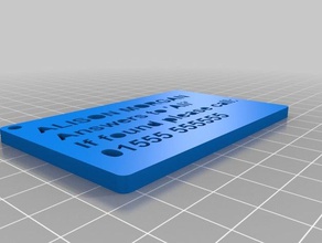 book-Tasche-id-tag - Zubehör 3d print model - Mito3D