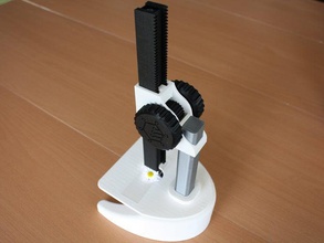 completamente stampabile microscopio di apprendimento La stampa 3d ingegneria lab laboratorio ingrandimento l'ottica strumenti scienza zoom 3d print model - Mito3D
