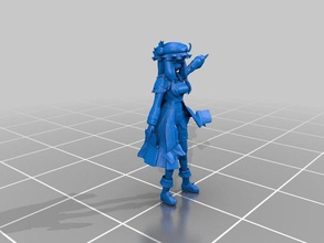 mmd import patch people anime blender confined space patchouli knowledge unmoving great library touhou 3d print model - Mito3D