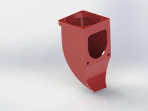 simple prusa i3 fan rework 3d printer parts cooling duct extruder 3d print model - Mito3D