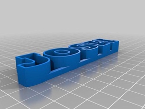 meine angepasste text-Speicherung - josh Skulpturen kundengebundene 3d print model - Mito3D