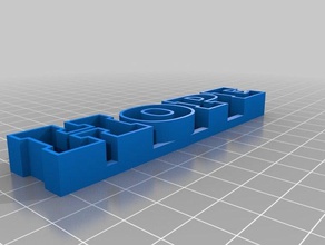 meine angepasste text-Speicherung - Hoffnung Skulpturen kundengebundene 3d print model - Mito3D