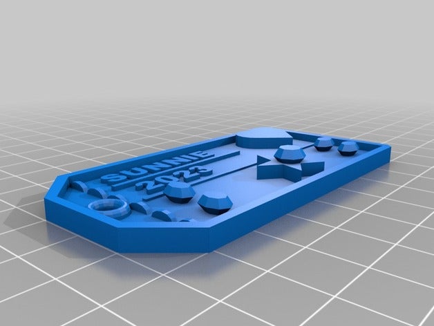 sunnie tag La stampa 3d 3D print model - Mito3D