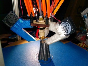 deltaprintr blower cooling shroud 3d printer parts 3d print model - Mito3D
