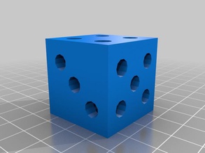 worthless dice other openscad openscadtutorial test 3d print model - Mito3D