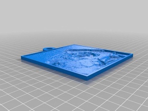 buggie smalls lithopane 2d art personnalisé 3d print model - Mito3D