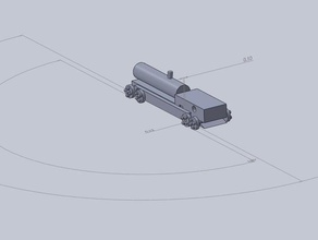 oil truck train 3d print model - Mito3D
