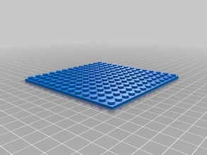 thinner custom 13x13 baseplate construction toys customized 3d print model - Mito3D