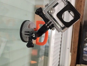 gopro sucction copa câmera de carro a ventosa sucção suporte janela 3d print model - Mito3D