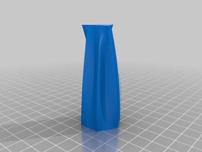 vase-x3 sculptures turbo-vase vase 3d print model - Mito3D