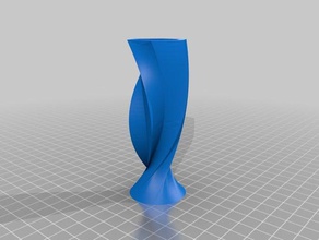 vase-x4 sculptures turbo-vase vase 3d print model - Mito3D