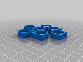 pack 701 eagle scout rings 3d printing 3d print model - Mito3D