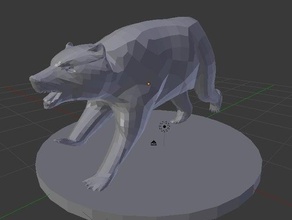 ayı masa üstü oyun oyunlar hayvan ayılar dnd rpg 3d print model - Mito3D