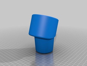 fiat panda cup holder adapter replacement parts 3d print model - Mito3D