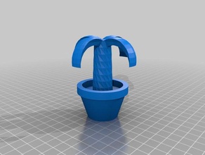 potted palm palmera maceta 3d print model - Mito3D