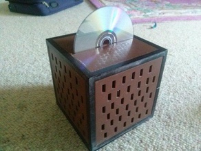 minecraft müzik kutusu çalışan cd player masaüstü DVD-RW hoparlör elektronik dvd jukebox yenilik 3d print model - Mito3D