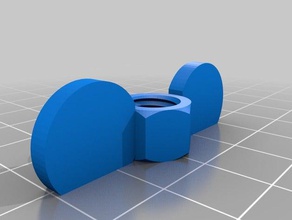 tuerca m8 rosca de 1,25 profundidad 8 mm partes personalizado 3d print model - Mito3D