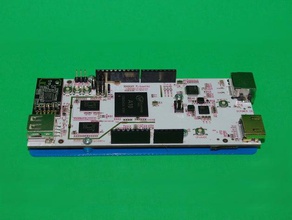 pcduino v2 de la junta perforación placas montaje electrónica guía placa 3d print model - Mito3D