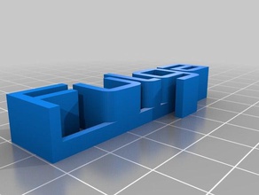 fulga 3d isim plakası heykeller özelleştirilmiş 3d print model - Mito3D