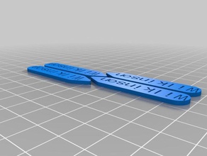 wilkinson name tag accessories customized 3d print model - Mito3D