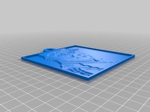 lithopane-lan 2d sanat özelleştirilmiş 3d print model - Mito3D