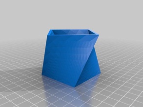 twisted cube 3d de l'impression les tests autocad replicator 2 3d print model - Mito3D
